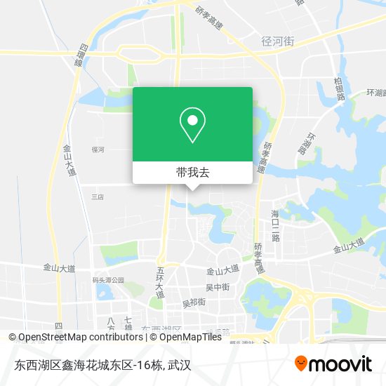 东西湖区鑫海花城东区-16栋地图