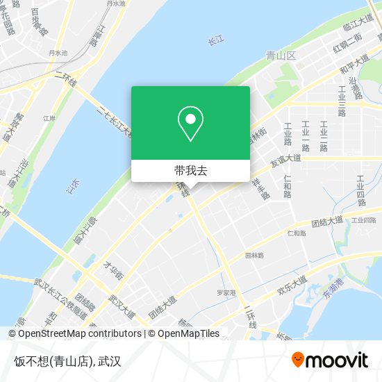 饭不想(青山店)地图