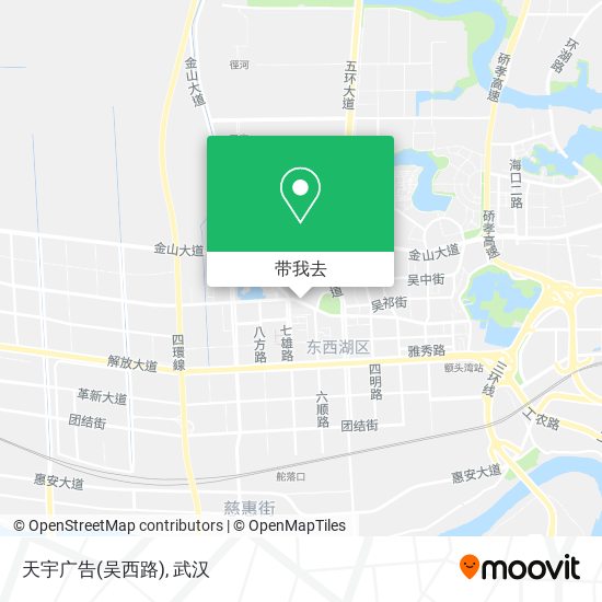 天宇广告(吴西路)地图