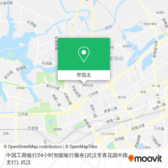 中国工商银行24小时智能银行服务(武汉常青花园中路支行)地图
