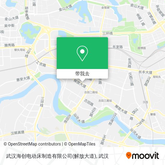 武汉海创电动床制造有限公司(解放大道)地图