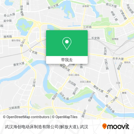 武汉海创电动床制造有限公司(解放大道)地图