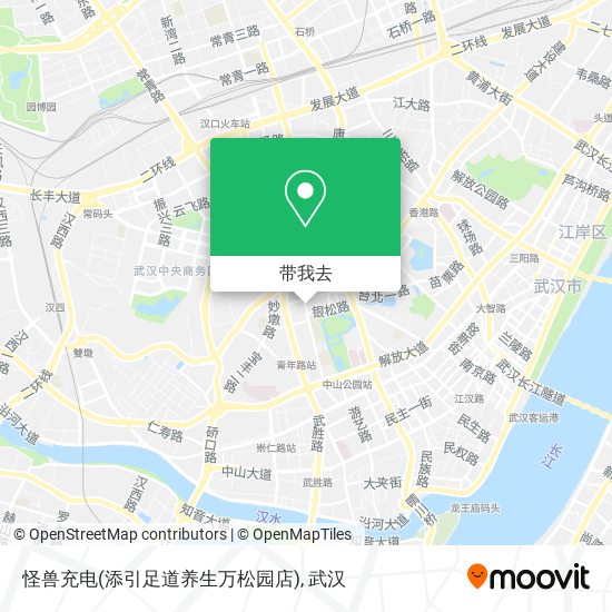 怪兽充电(添引足道养生万松园店)地图