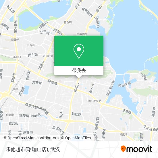 乐他超市(珞珈山店)地图