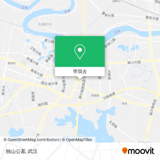 独山公墓地图