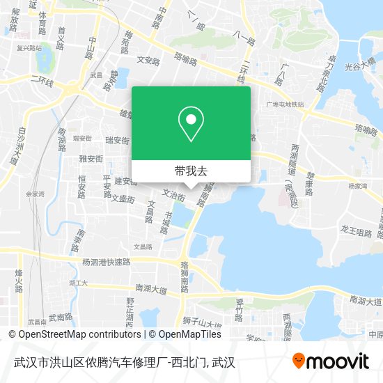 武汉市洪山区侬腾汽车修理厂-西北门地图