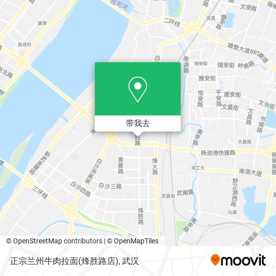 正宗兰州牛肉拉面(烽胜路店)地图