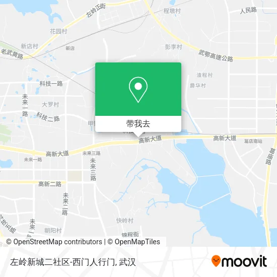 左岭新城二社区-西门人行门地图