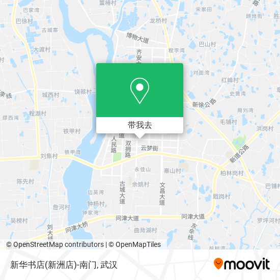 新华书店(新洲店)-南门地图