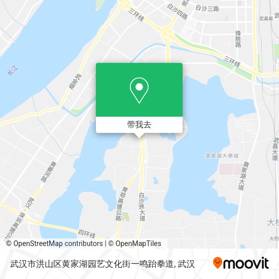 武汉市洪山区黄家湖园艺文化街一鸣跆拳道地图