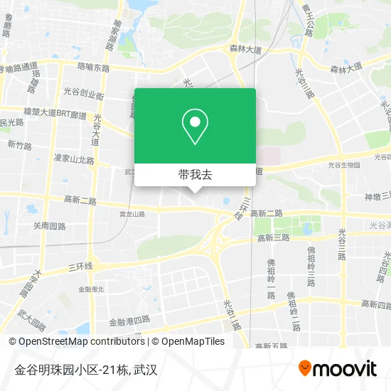 金谷明珠园小区-21栋地图