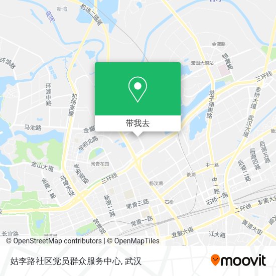 姑李路社区党员群众服务中心地图