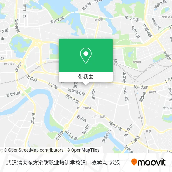 武汉清大东方消防职业培训学校汉口教学点地图