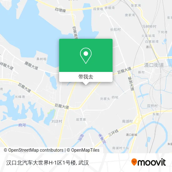 汉口北汽车大世界H-1区1号楼地图