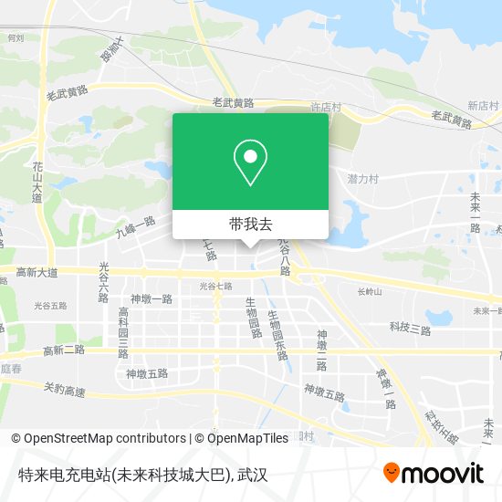 特来电充电站(未来科技城大巴)地图