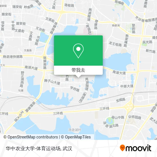 华中农业大学-体育运动场地图