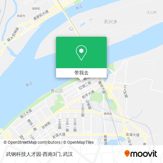 武钢科技人才园-西南3门地图
