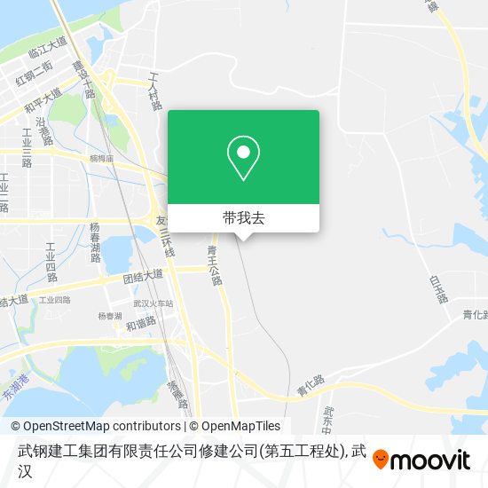 武钢建工集团有限责任公司修建公司(第五工程处)地图