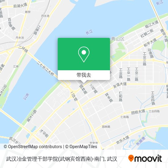武汉冶金管理干部学院(武钢宾馆西南)-南门地图