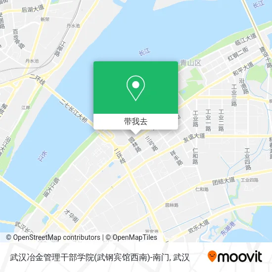 武汉冶金管理干部学院(武钢宾馆西南)-南门地图