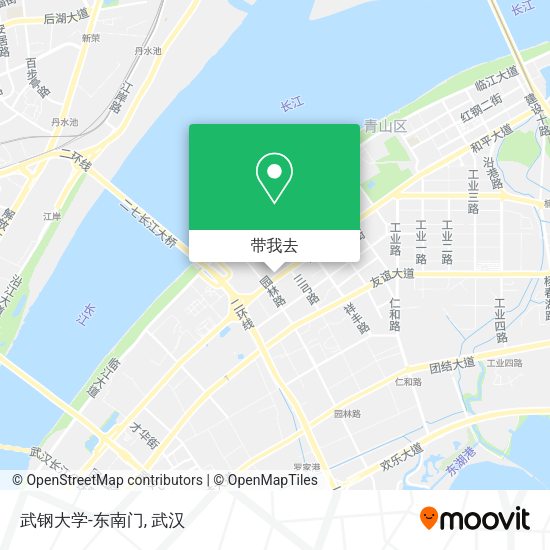 武钢大学-东南门地图