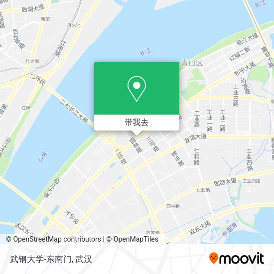 武钢大学-东南门地图