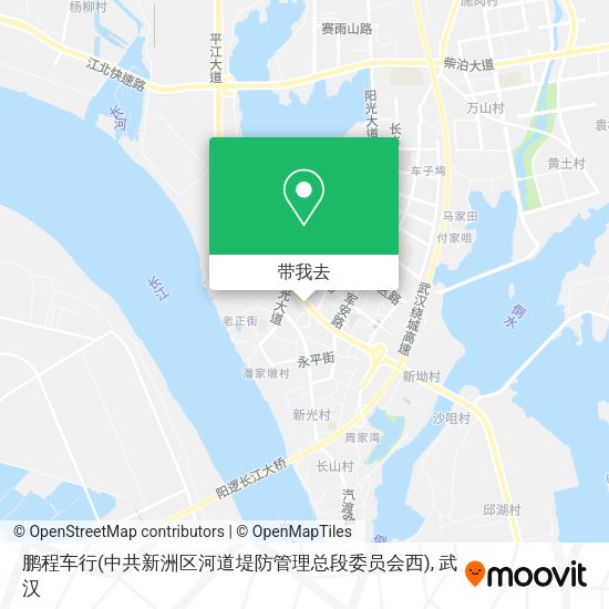 鹏程车行(中共新洲区河道堤防管理总段委员会西)地图