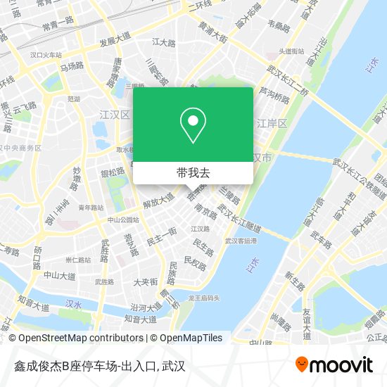 鑫成俊杰B座停车场-出入口地图