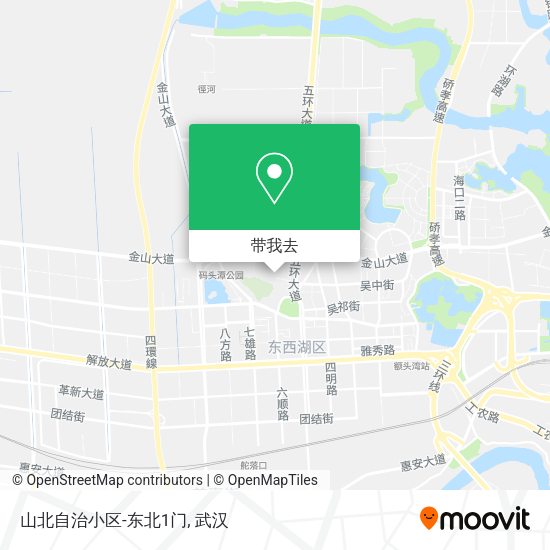 山北自治小区-东北1门地图