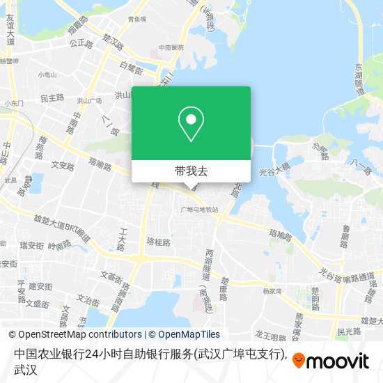 中国农业银行24小时自助银行服务(武汉广埠屯支行)地图