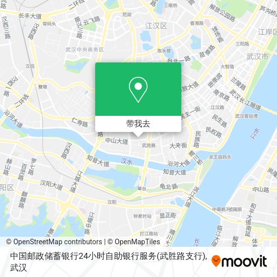 中国邮政储蓄银行24小时自助银行服务(武胜路支行)地图