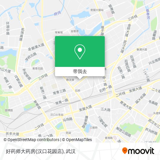 好药师大药房(汉口花园店)地图