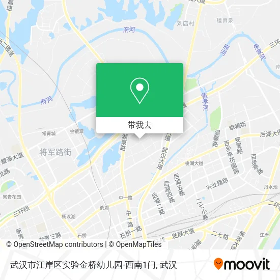 武汉市江岸区实验金桥幼儿园-西南1门地图