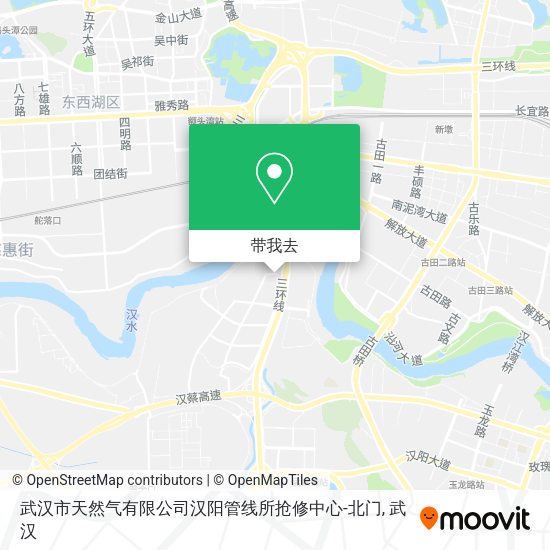 武汉市天然气有限公司汉阳管线所抢修中心-北门地图