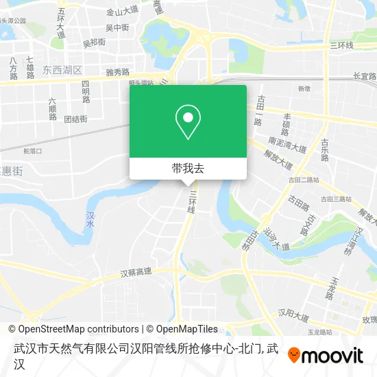 武汉市天然气有限公司汉阳管线所抢修中心-北门地图