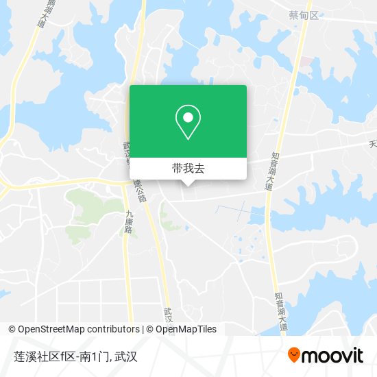 莲溪社区f区-南1门地图