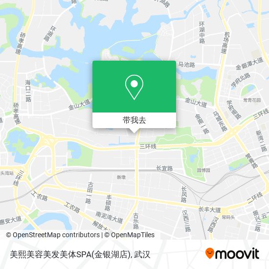 美熙美容美发美体SPA(金银湖店)地图