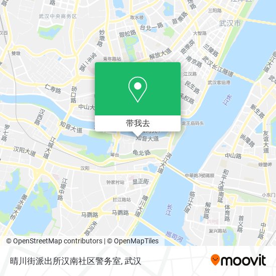 晴川街派出所汉南社区警务室地图