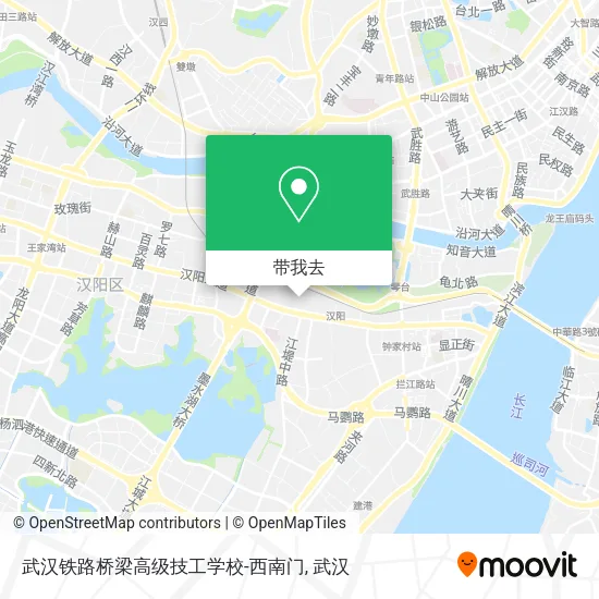武汉铁路桥梁高级技工学校-西南门地图