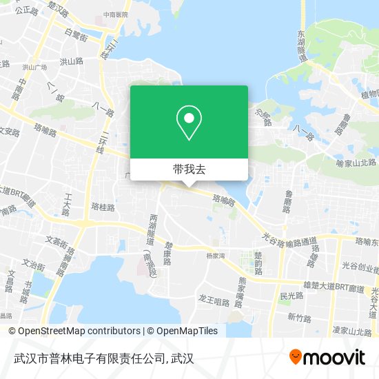 武汉市普林电子有限责任公司地图