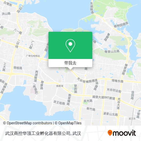 武汉商控华顶工业孵化器有限公司地图