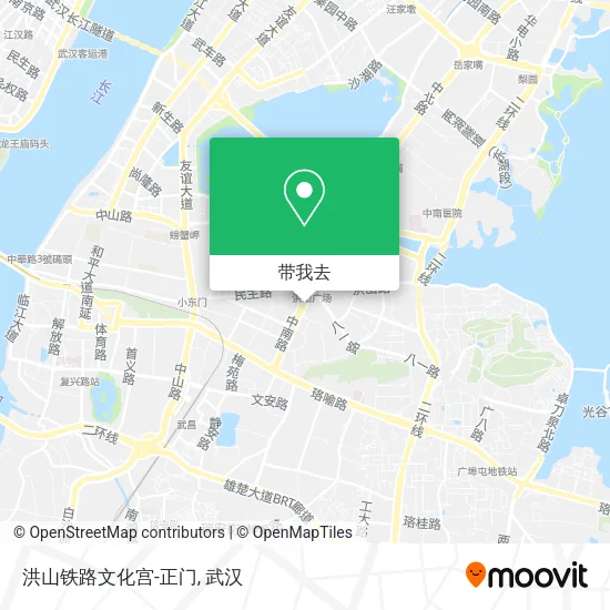 洪山铁路文化宫-正门地图