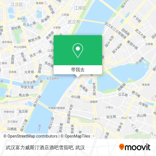 武汉富力威斯汀酒店酒吧雪茄吧地图