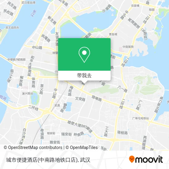 城市便捷酒店(中南路地铁口店)地图