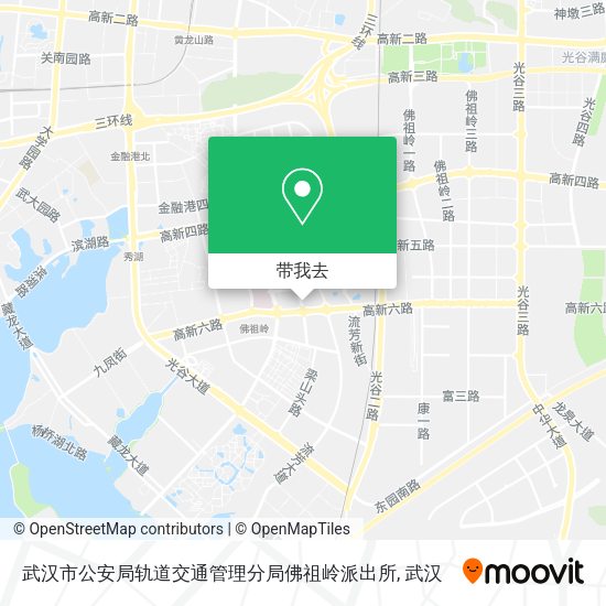 武汉市公安局轨道交通管理分局佛祖岭派出所地图