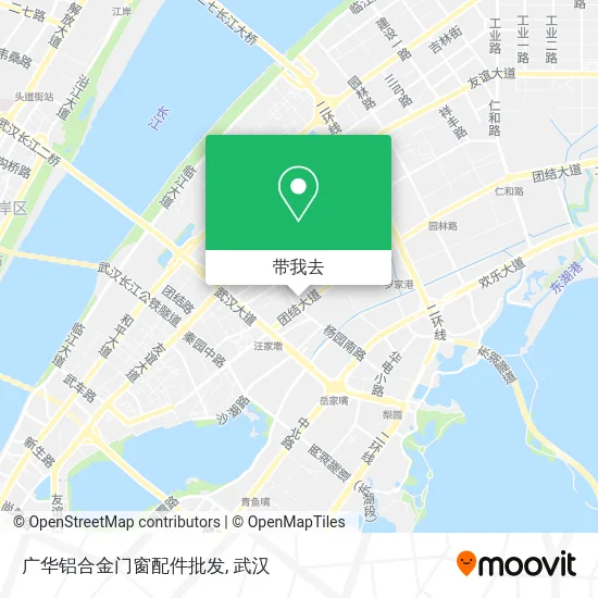 广华铝合金门窗配件批发地图