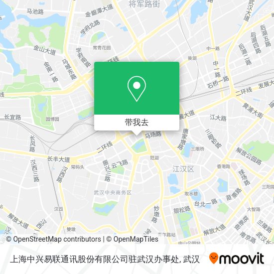 上海中兴易联通讯股份有限公司驻武汉办事处地图