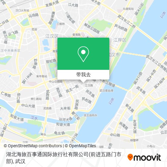 湖北海旅百事通国际旅行社有限公司(前进五路门市部)地图