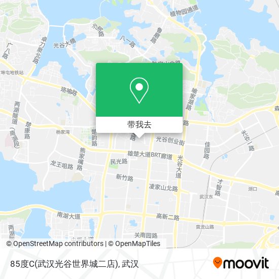 85度C(武汉光谷世界城二店)地图