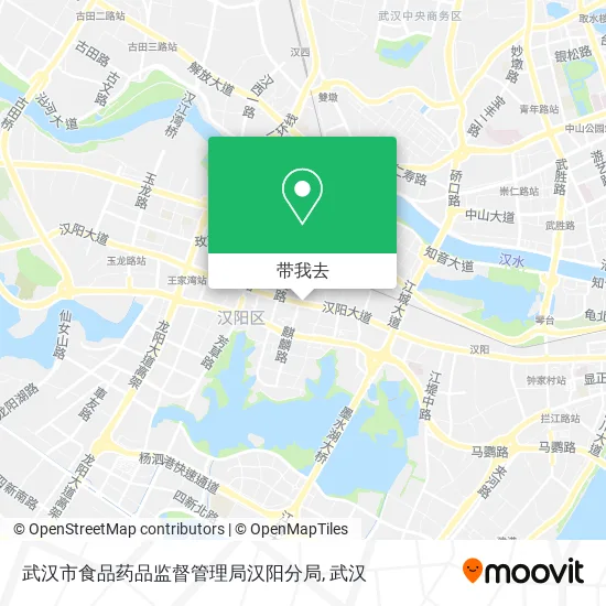武汉市食品药品监督管理局汉阳分局地图